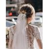 imageSWEETV 3 Pieces Gold Leaf Hair Pins Bride Hair Pins Pearl Bobby Pins Vintage Wedding Hair Accessories Bridesmaid Headpiece Bridal Hair Piece Jewelry for Women GirlsGoldA