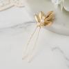 imageSWEETV 3 Pieces Gold Leaf Hair Pins Bride Hair Pins Pearl Bobby Pins Vintage Wedding Hair Accessories Bridesmaid Headpiece Bridal Hair Piece Jewelry for Women GirlsGoldA