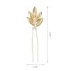 imageSWEETV 3 Pieces Gold Leaf Hair Pins Bride Hair Pins Pearl Bobby Pins Vintage Wedding Hair Accessories Bridesmaid Headpiece Bridal Hair Piece Jewelry for Women GirlsGoldA