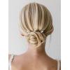 imageSWEETV Bridal Hair Pins Pearl Headpiece for Brides Bridesmaids and Flower Girls  3Pcs Wedding Hair Clips and PiecesGold