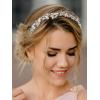 imageSWEETV Bridal Headpiece for Wedding Silver Crystal Bridal Hair Accessories for Wedding Headband for Women Hair Pieces