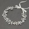 imageSWEETV Bridal Headpiece for Wedding Silver Crystal Bridal Hair Accessories for Wedding Headband for Women Hair Pieces
