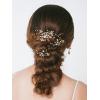 imageSWEETV Bridal Wedding Hair Accessories Set of 7 Pearl Wedding Hair Comb Rhinestone HairPins Leaf HairPieces Elegant Bridal Headpieces Accessories for Brides Bridesmaids Women GirlsSetA