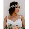 imageSWEETV Crystal Bridal Headpiece Silver Wedding Headband for Brides Pearl Hair Vine Rhinestone Hair Accessories for WomenSilver
