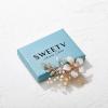 imageSWEETV Gold Bridal Hair ClipFloral Bridal Hair Comb Barrette Flower Hair pieces for Brides WeddingGoldC