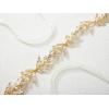 imageSWEETV Leaf Wedding Headpieces for Bride Flower Girl Gold Bridal Headband with Rhinestones Women Handmade Hair AccessoriesGold