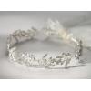 imageSWEETV Leaf Wedding Headpieces for Bride Flower Girl Gold Bridal Headband with Rhinestones Women Handmade Hair AccessoriesSilver