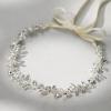 imageSWEETV Rhinestones Bridal Headband Silver Crystal Wedding Headpieces for Brides Hair Pieces for Bridesmaid Flower Girl Hair Accessories
