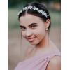 imageSWEETV Silver Rhinestone Wedding Headband Tiara Crystal Headpiece Bridal Hair Accessories for Bride WomenSilver
