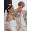 imageSWEETV Silver Rhinestone Wedding Headband Tiara Crystal Headpiece Bridal Hair Accessories for Bride WomenSilver