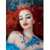 imageSWEETV Royal Queen Crown Wedding Tiara for Bride Rhinestone Tiaras and Crowns for Women Costume Headpiece for Birthday Cosplay Party CelebrationBlack1Royal Blue