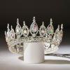 imageSWEETV Royal Queen Crown Wedding Tiara for Bride Rhinestone Tiaras and Crowns for Women Costume Headpiece for Birthday Cosplay Party CelebrationBlack3MulticoloredSilver