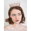 imageSWEETV Royal Queen Crown Wedding Tiara for Bride Rhinestone Tiaras and Crowns for Women Costume Headpiece for Birthday Cosplay Party CelebrationBlack4Rose Gold