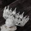 imageSWEETV Royal Queen Crown Wedding Tiara for Bride Rhinestone Tiaras and Crowns for Women Costume Headpiece for Birthday Cosplay Party CelebrationBlack7Silver