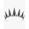 imageSWEETV Tairas and Crowns Queen Crown 53 BlackAntique Silver