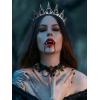 imageSWEETV Tairas and Crowns Queen Crown 53 BlackAntique Silver