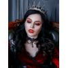 imageSWEETV Tairas and Crowns Queen Crown 53 BlackAntique Silver