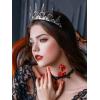 imageSWEETV Tairas and Crowns Queen Crown 53 PurpleAntique Silver