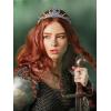 imageSWEETV Tairas and Crowns Queen Crown 5SilverBlue