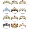 imageSWEETV Tarot Tiara Crown Queen Crowns for Women Princess Tiara Diadem for Halloween Costume Cosplay PartyII The High Priestess