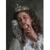 imageSWEETV Tarot Tiara Crown Queen Crowns for Women Princess Tiara Diadem for Halloween Costume Cosplay PartyII The High Priestess
