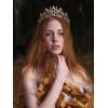 imageSWEETV Tarot Tiara Crown Queen Crowns for Women Princess Tiara Diadem for Halloween Costume Cosplay PartyThe Moon