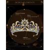 imageSWEETV Tarot Tiara Crown Queen Crowns for Women Princess Tiara Diadem for Halloween Costume Cosplay PartyX Wheel of Fortune