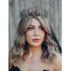 imageSWEETV Tarot Tiara Crown Queen Crowns for Women Princess Tiara Diadem for Halloween Costume Cosplay PartyXII The Hanged Man