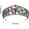 imageSWEETV Tarot Tiara Crown Queen Crowns for Women Princess Tiara Diadem for Halloween Costume Cosplay PartyXII The Hanged Man