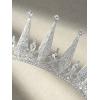 imageSWEETV Tiaras and Crowns for Women Crystal Wedding Tiara for Bride Metal Silver Crown Costume Party Accessories for Birthday Halloween Prom01Silver