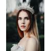 imageSWEETV Tiaras and Crowns for Women Wedding Tiara for Bride Rhinestone Queen Crown Crystal Costume Hair Accessories for Birthday Prom Quinceanera Celebration03silver