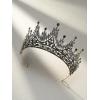 imageSWEETV Tiaras and Crowns for Women Wedding Tiara for Bride Rhinestone Queen Crown Crystal Costume Hair Accessories for Birthday Prom Quinceanera CelebrationBlack
