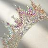 imageSWEETV Tiaras and Crowns for Women Wedding Tiara for Bride Rhinestone Queen Crown Crystal Costume Hair Accessories for Birthday Prom Quinceanera CelebrationMulticolored