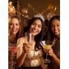imageSWEETV Vintage Tiaras and Crowns for Women Queen Crown Costume Headpiece for Halloween Quinceanera Pageant Prom02 Silver
