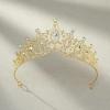 imageSWEETV Vintage Tiaras and Crowns for Women Queen Crown Costume Headpiece for Halloween Quinceanera Pageant PromGold