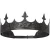 imageSWEETV King Crown for Men  Royal Mens Crown Prince Tiara for Wedding Birthday Prom Party Halloween Decorations AlexanderBlack