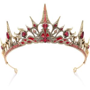imageSWEETV Tairas and Crowns Queen Crown 5GoldRed