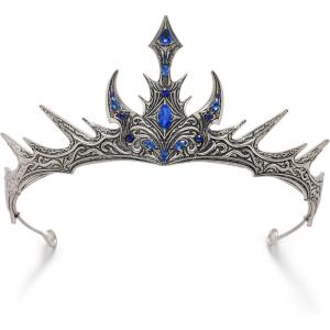imageSWEETV Tairas and Crowns Queen Crown 5SilverBlue