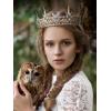 imageSWEETV Animal Totem King Crown for Men and WomenMetal Tiara Costume Hair Accessories for Knight Witch Gothic HalloweenOwl Antique Goldgreen