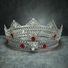 imageSWEETV Animal Totem King Crown for Men and WomenMetal Tiara Costume Hair Accessories for Knight Witch Gothic HalloweenWolf 1 Antique Silver