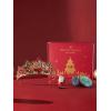 imageSWEETV Christmas Jeweled Crown Merry Tree Tiara Rhinestone Headband Costume Accessories for Merry Christmas Party for Women Girls Xmas Box SetMerry TreeMerry Christmas Box