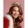 imageSWEETV Christmas Jeweled Crown Merry Tree Tiara Rhinestone Headband Costume Accessories for Merry Christmas Party for Women Girls Xmas Box SetMerry TreeMerry Christmas Box