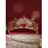 imageSWEETV Christmas Jeweled Crown Merry Tree Tiara Rhinestone Headband Costume Accessories for Merry Christmas Party for Women Girls Xmas Box SetMerry TreeMerry Christmas Box
