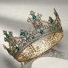 imageSWEETV King Crown for Men Mens Tiara Prince Diadem Royal Medieval Hair Accessory for Cosplay Birthday Prom HalloweenOld Goldgreen