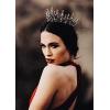 imageSWEETV Queen Crown for Women Wedding Crown for Bride Gothic Tiara Headpiece Rhinestone Dark Hair Accessories for Brithday Cosplay Party Prom HalloweenClearBronze
