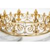 imageSWEETV Royal Full Round King Crown Crystal Tiara for Men Party Hats Costume AccessoriesGold