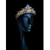 imageSWEETV Zodiac Crown Tiara for Women Crystal Queen Crown Wedding Headpiece for Bride Rhinestone Princess Gold Tiara for Birthday Quinceanera Pageant PromCapricorn