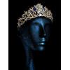 imageSWEETV Zodiac Crown Tiara for Women Crystal Queen Crown Wedding Headpiece for Bride Rhinestone Princess Gold Tiara for Birthday Quinceanera Pageant PromAquarius