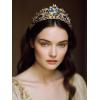 imageSWEETV Zodiac Crown Tiara for Women Crystal Queen Crown Wedding Headpiece for Bride Rhinestone Princess Gold Tiara for Birthday Quinceanera Pageant PromSagittarius