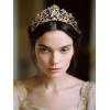 imageSWEETV Zodiac Crown Tiara for Women Crystal Queen Crown Wedding Headpiece for Bride Rhinestone Princess Gold Tiara for Birthday Quinceanera Pageant PromAquarius